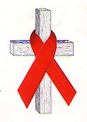 The internation symbol of solidarity with AIDS victims
